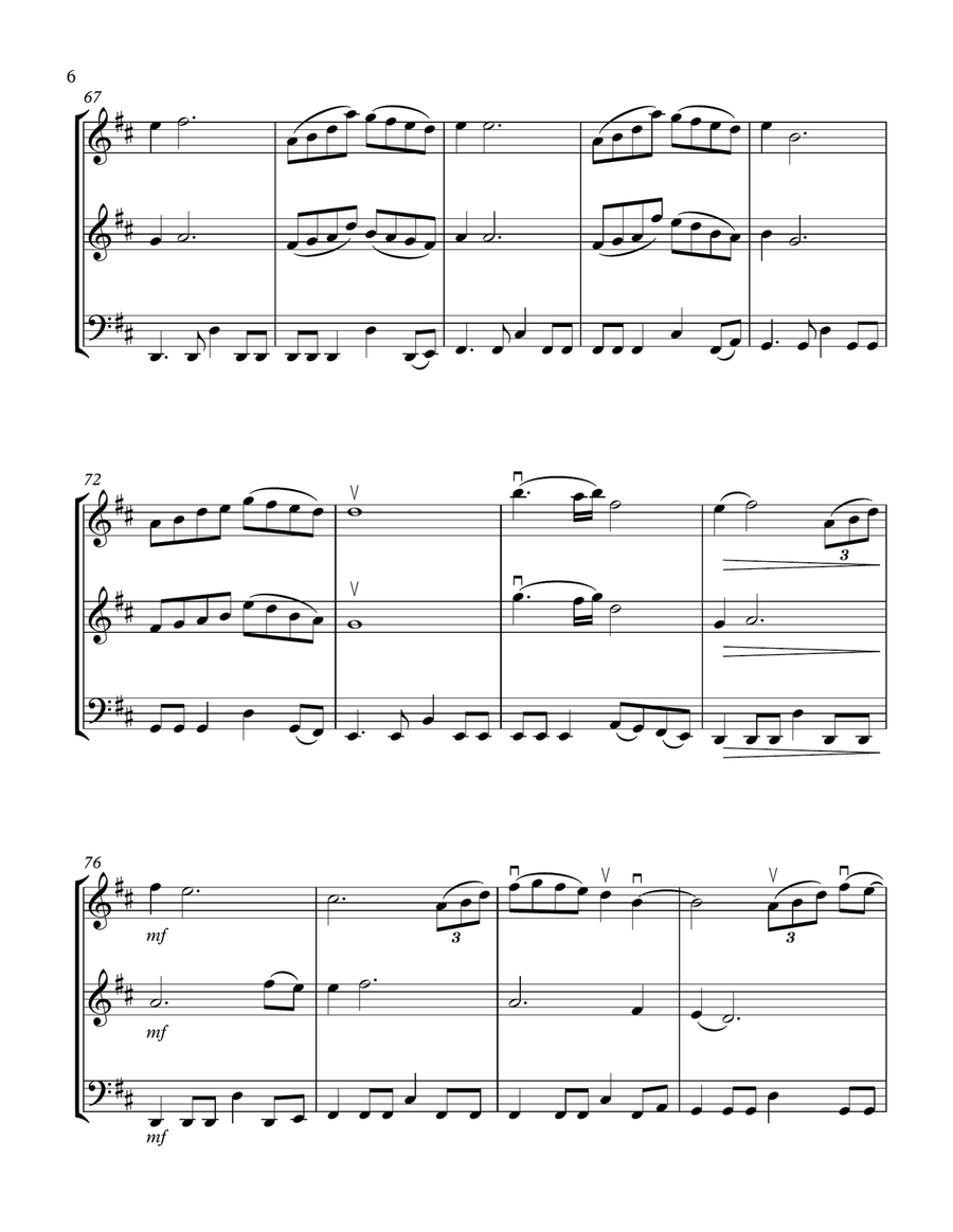 Speechless String Trio scores gallery preview page 6