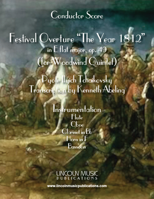 Book cover for 1812 Overture (for Woodwind Quintet)
