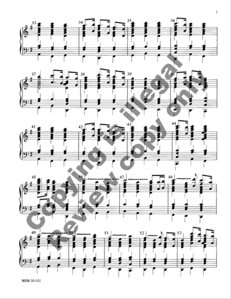 O Come, All Ye Faithful Handbell Choir scores gallery preview page 4