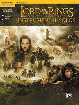 Book cover for The Lord of the Rings - Instrumental Solos (Alto Sax)