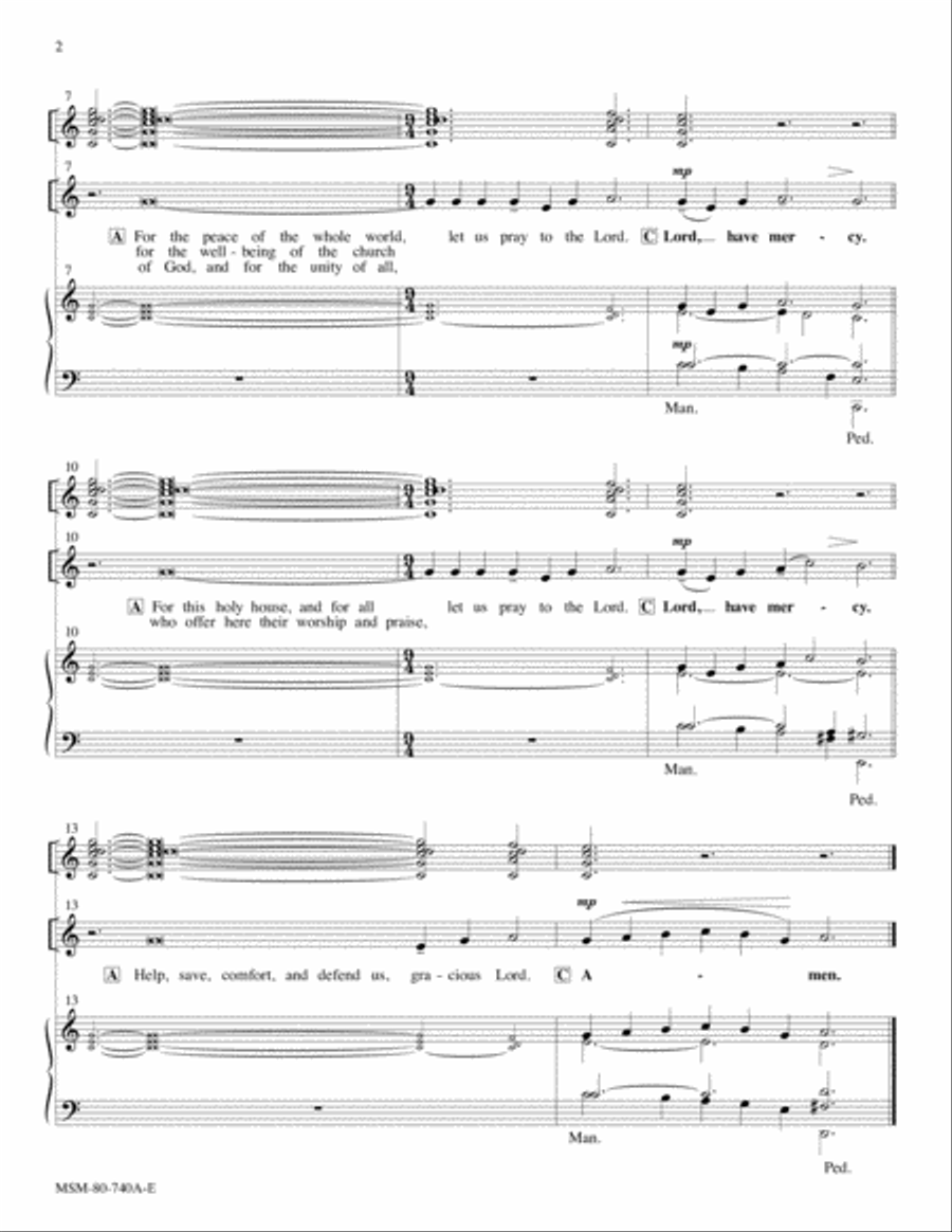 Missa St. Andrew Choir scores gallery preview page 2