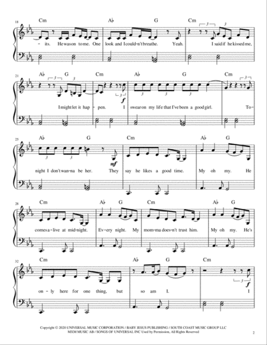 My Oh My Voice scores gallery preview page 2