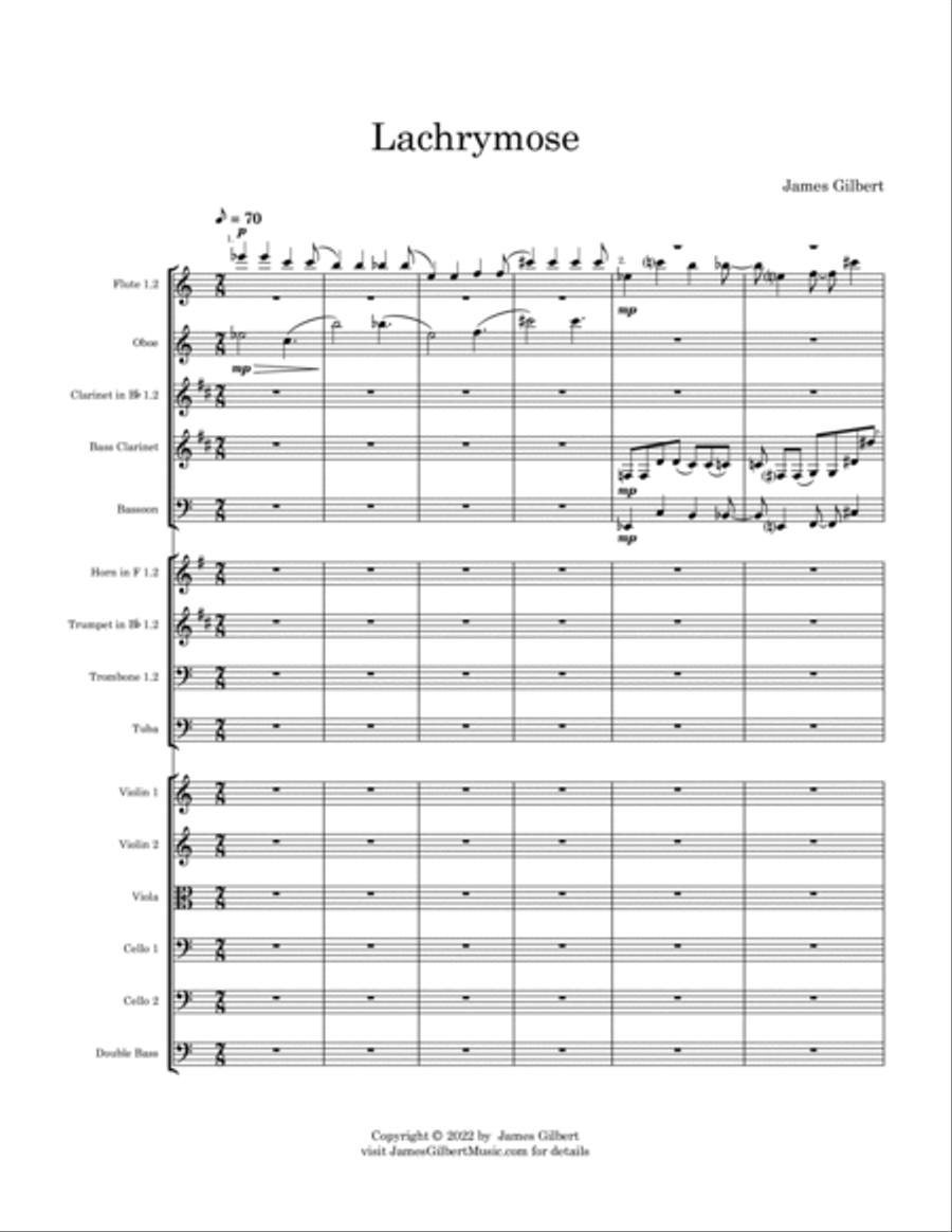 Lachrymose Lachrymose Full Orchestra scores gallery preview page 2