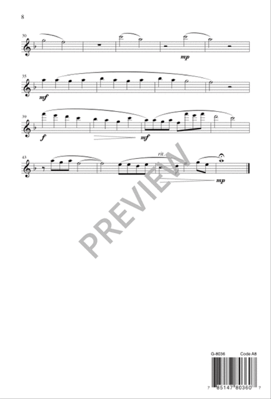 O Morning Star, How Fair and Bright 4-Part scores gallery preview page 8