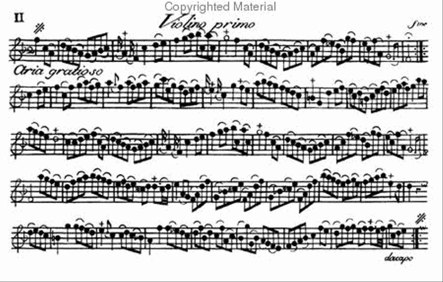 Second book of sonatas for two violins without bass. Opus V Flute Solo scores gallery preview page 2