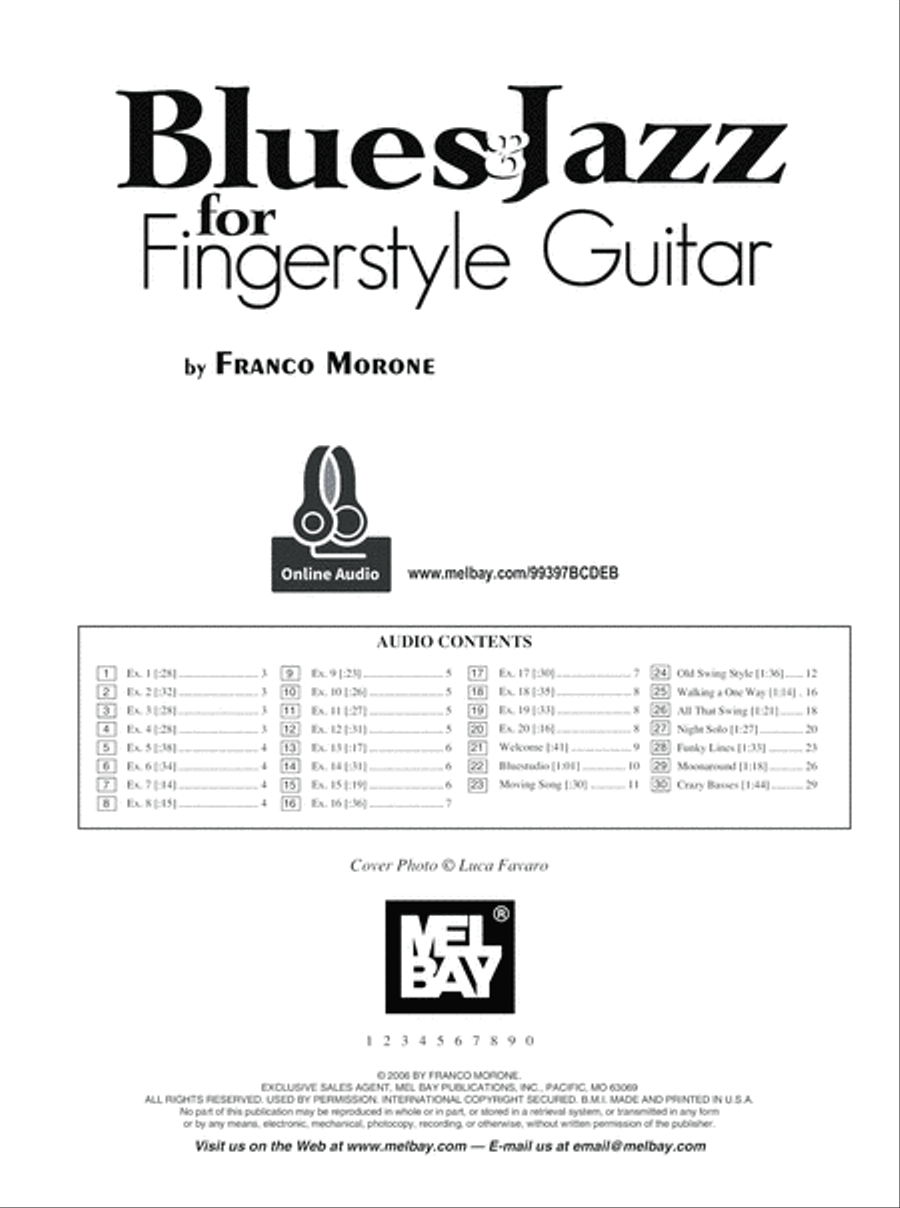 Blues & Jazz for Fingerstyle Guitar Electric Guitar scores gallery preview page 2