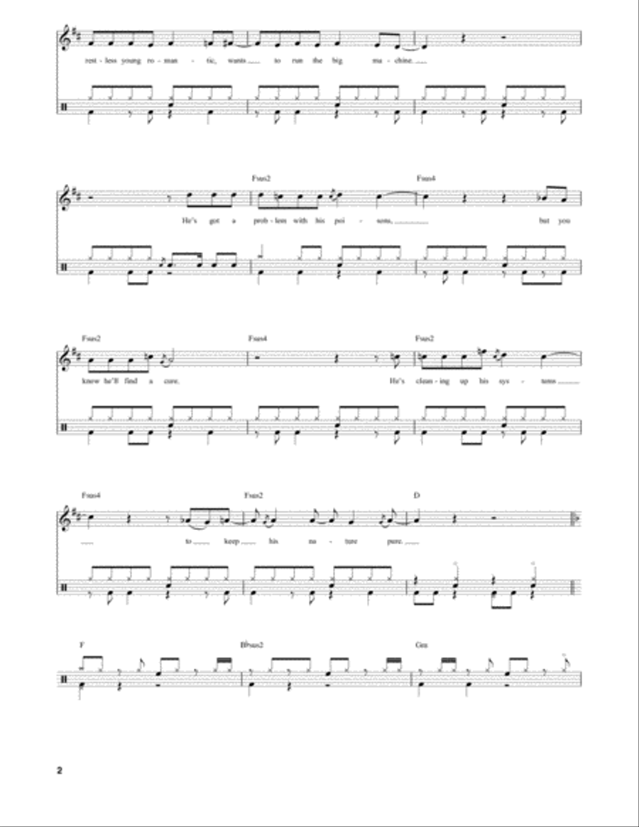 New World Man Drum Set scores gallery preview page 2