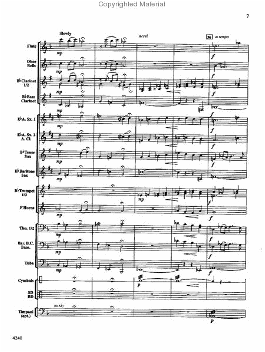 By Dawn's Early Light Concert Band scores gallery preview page 8