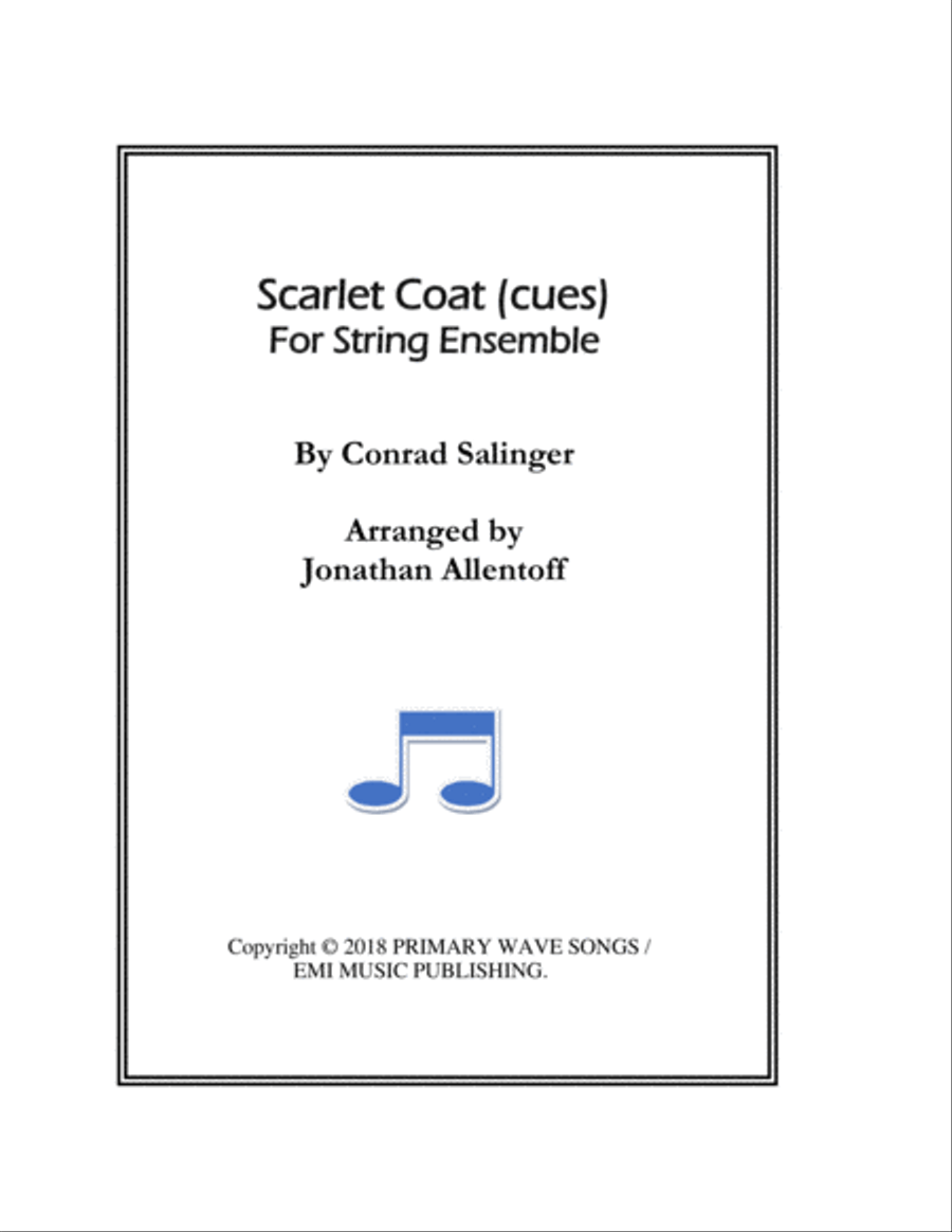 Book cover for Scarlet Coat (cues)