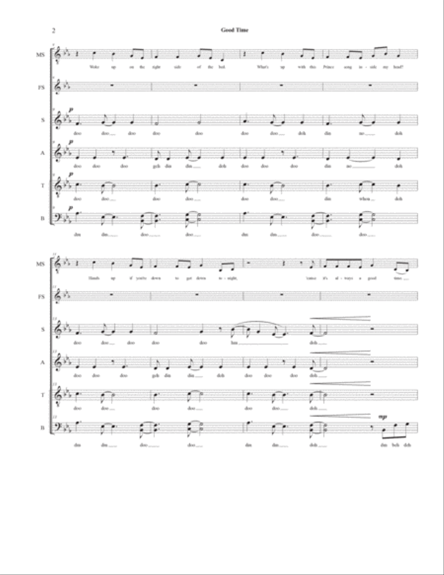 Good Time 4-Part scores gallery preview page 2