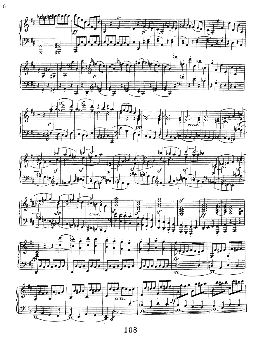 Sonata No. 7 In D Major, Op. 10, No. 3 Piano Solo scores gallery preview page 6
