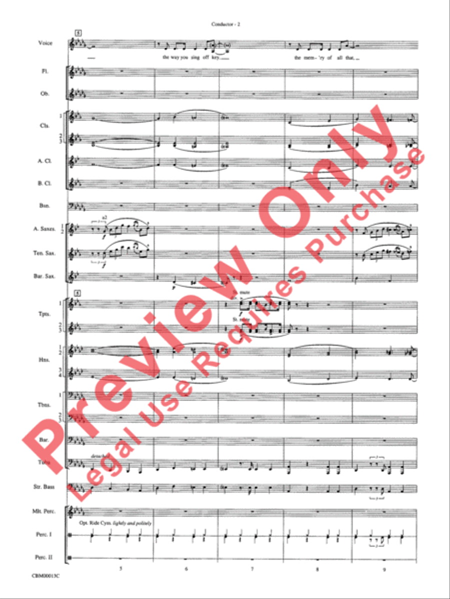 They Can't Take That Away from Me Concert Band scores gallery preview page 5