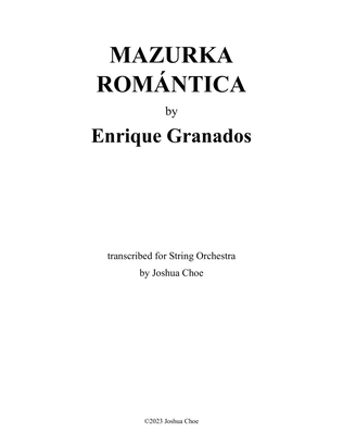 Book cover for 12 Danzas españolas: Mazurka romántica