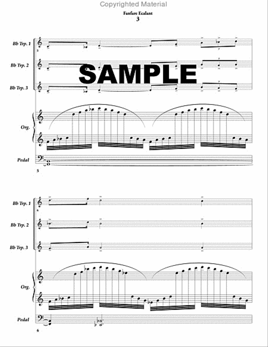 Fanfare Ecalant Fanfare Ecalant B-Flat Trumpet scores gallery preview page 4