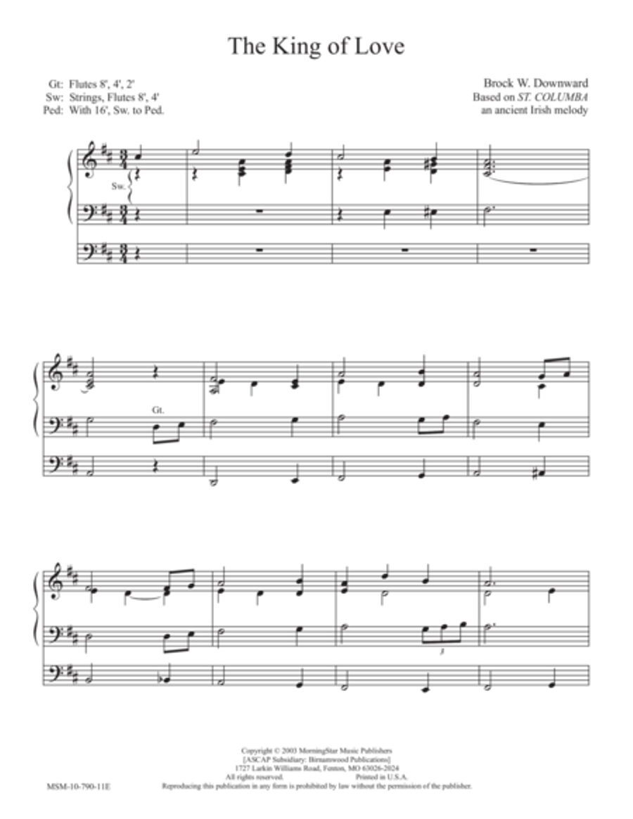 The King of Love My Shepherd Is Organ scores gallery preview page 1