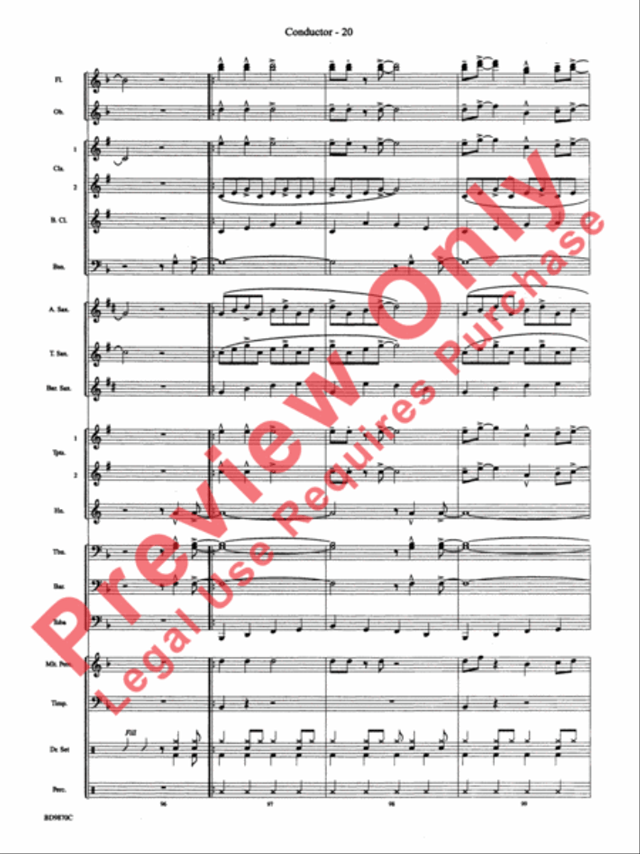 Christmas a la Big Band Christmas a la Big Band Concert Band scores gallery preview page 23