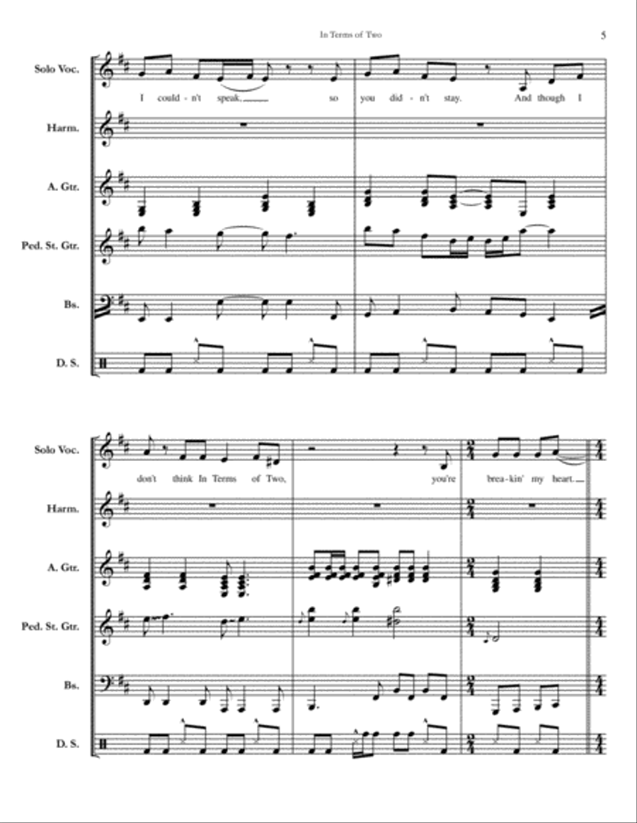 In Terms Of Two Small Ensemble scores gallery preview page 5