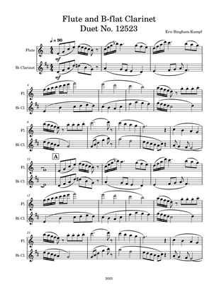 Flute & Clarinet in B-flat Duet No. 12523