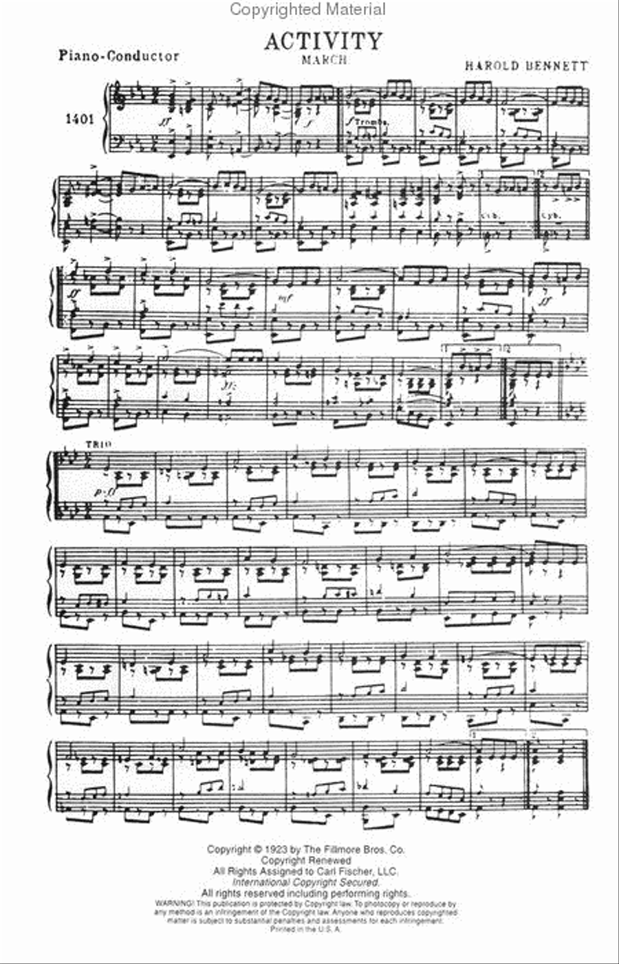 Activity March Concert Band scores gallery preview page 2