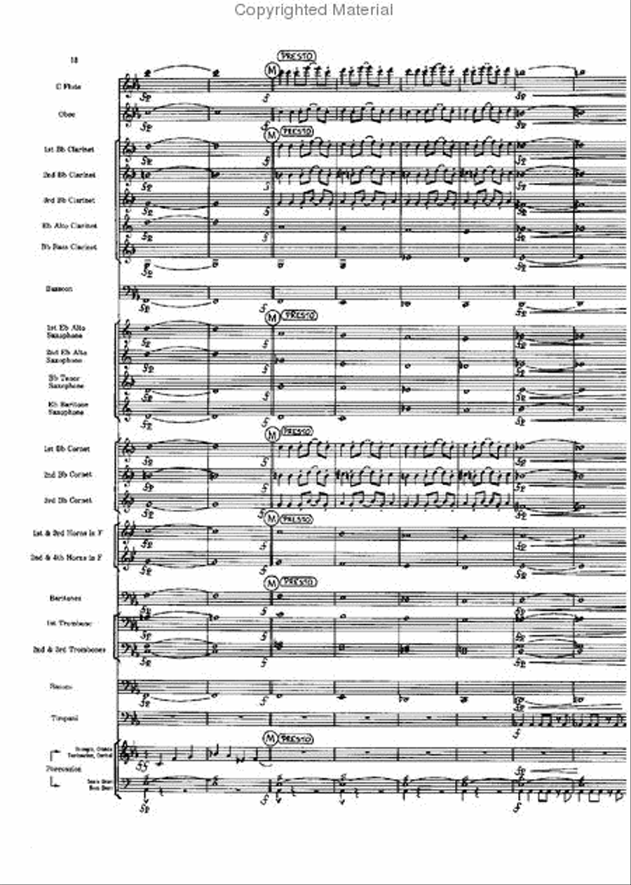 Short Prelude With Perspectives Concert Band scores gallery preview page 18