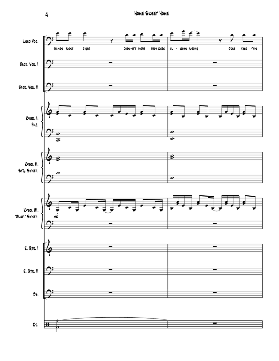 Home Sweet Home Small Ensemble scores gallery preview page 4