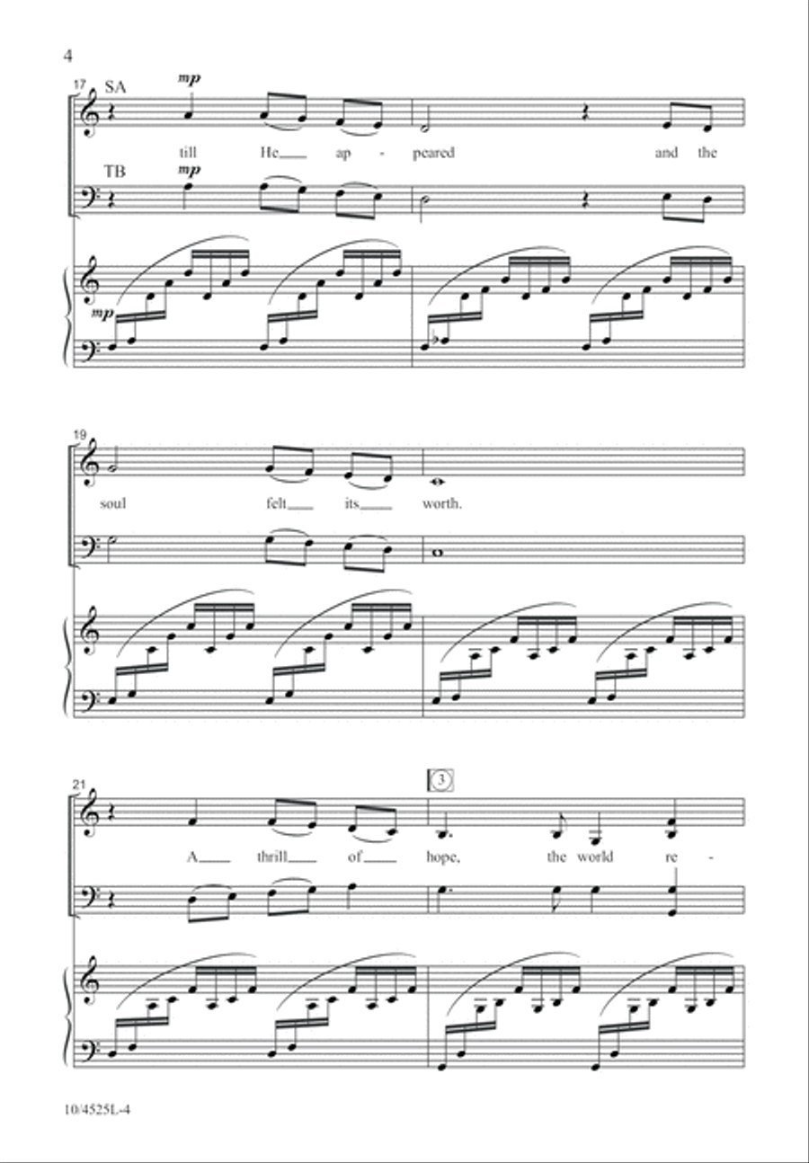 O Night Divine 4-Part scores gallery preview page 5