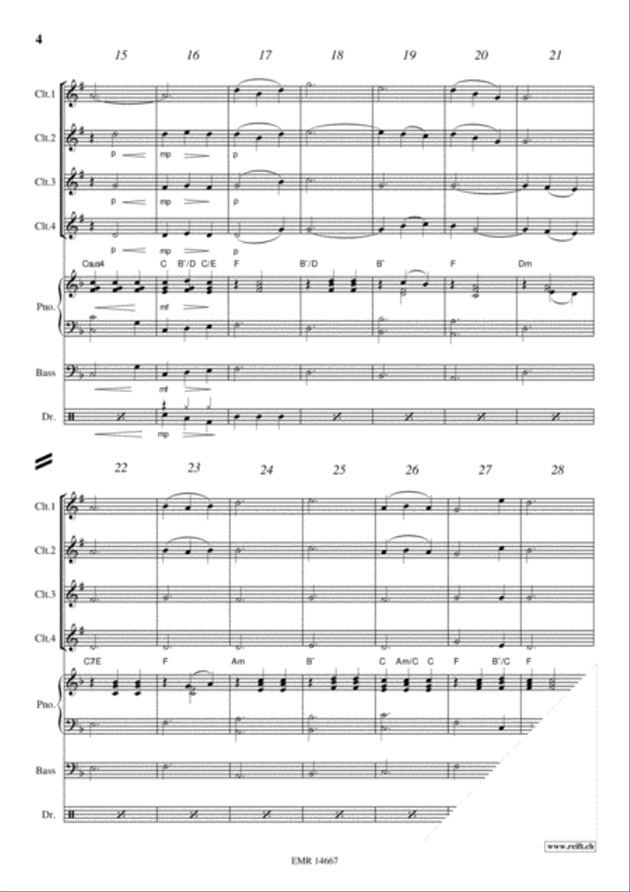Morning Has Broken Morning Has Broken Clarinet scores gallery preview page 4