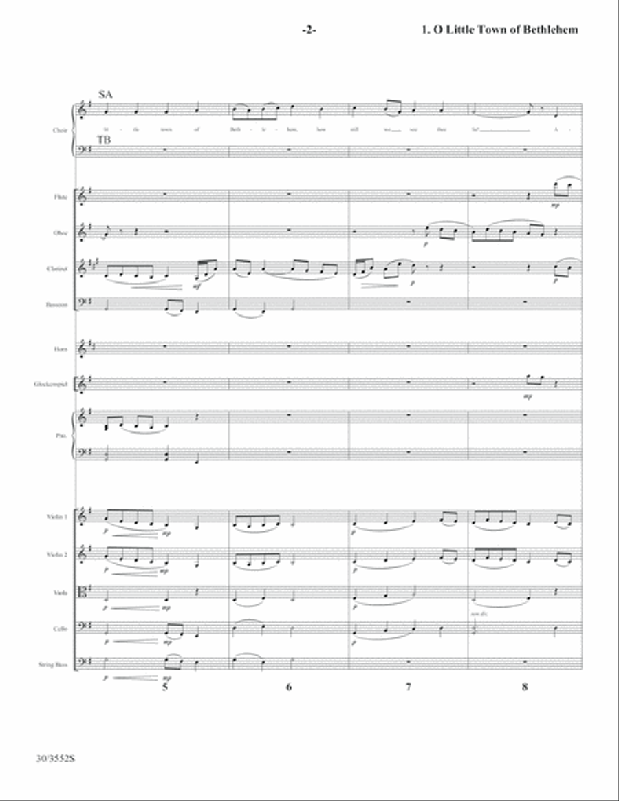 Come Now to Bethlehem - Full Score Choir scores gallery preview page 4