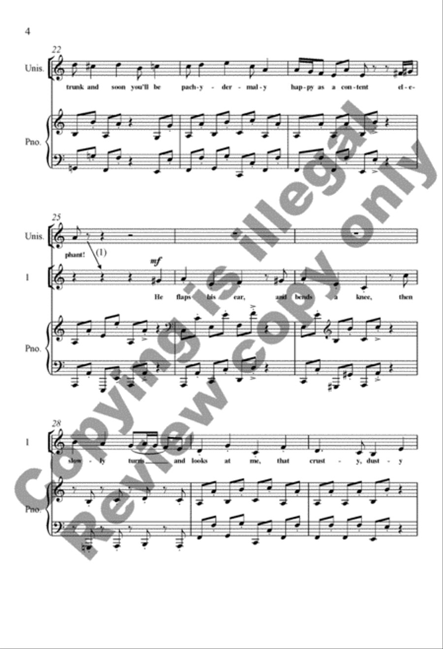 A Trip to the Zoo: 2. The Elephant 3-Part scores gallery preview page 11