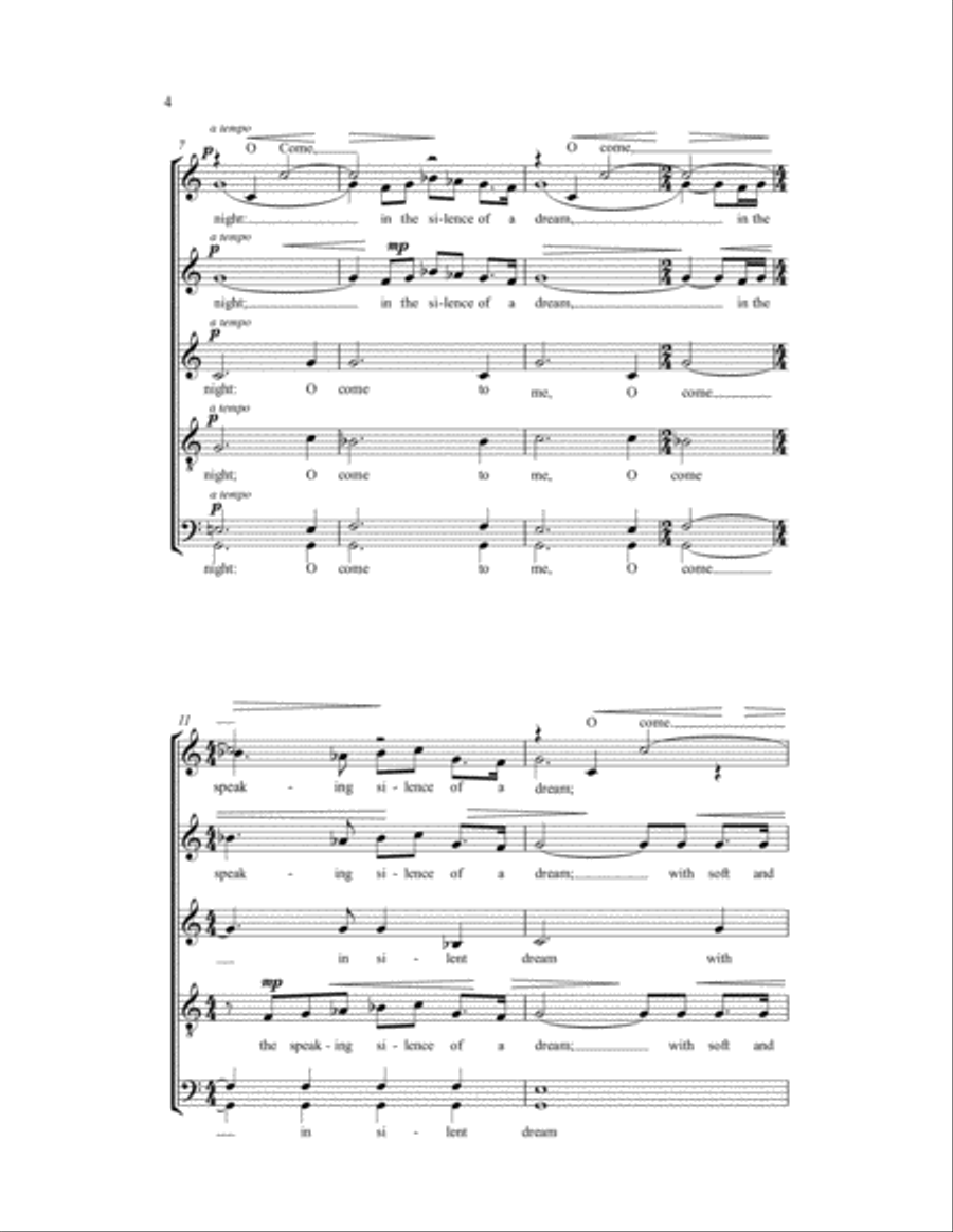 Come Back to Me, My Love Come Back to Me, My Love SSAATTBB scores gallery preview page 3