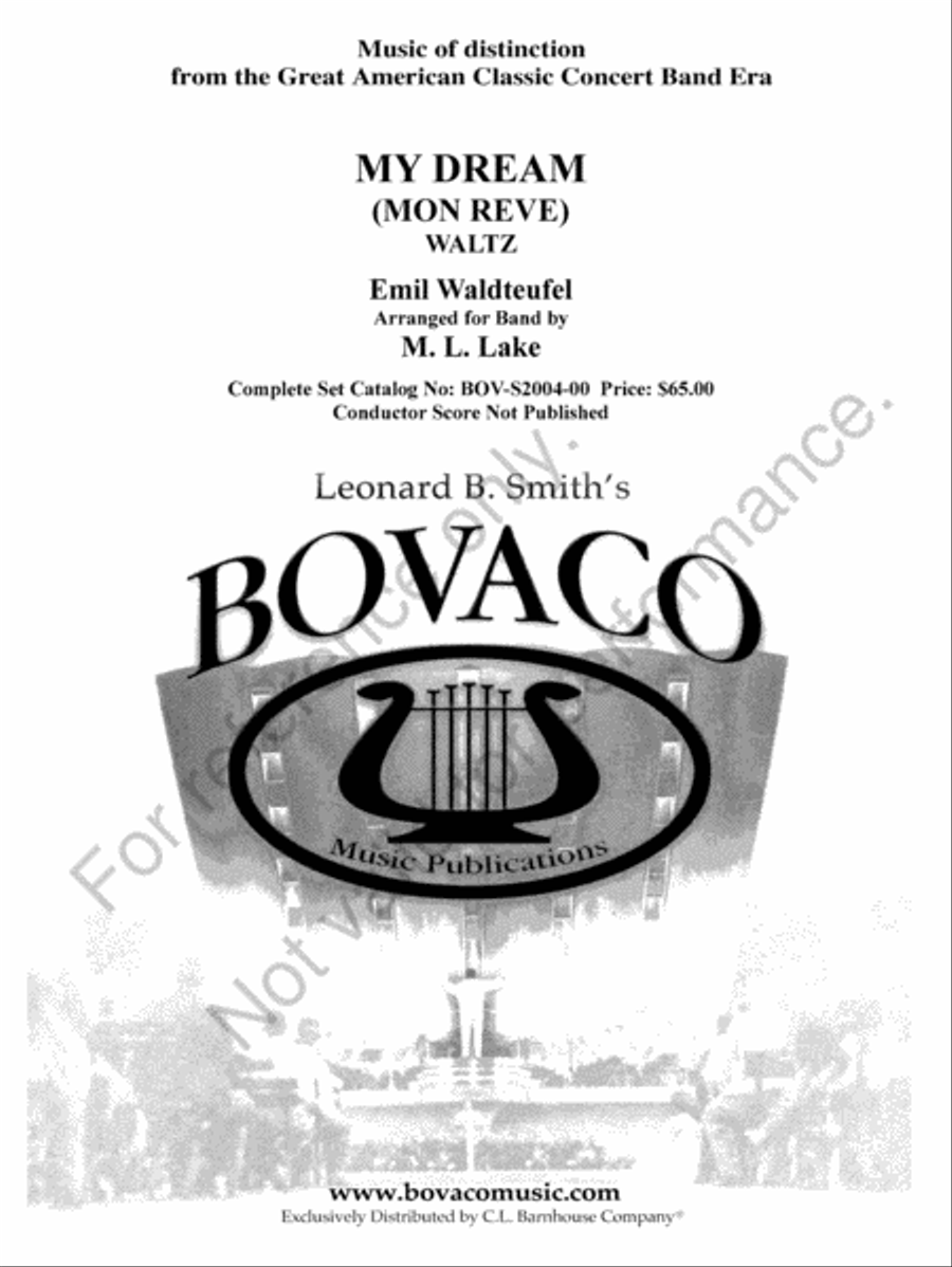 Mon Reve Concert Band scores gallery preview page 2