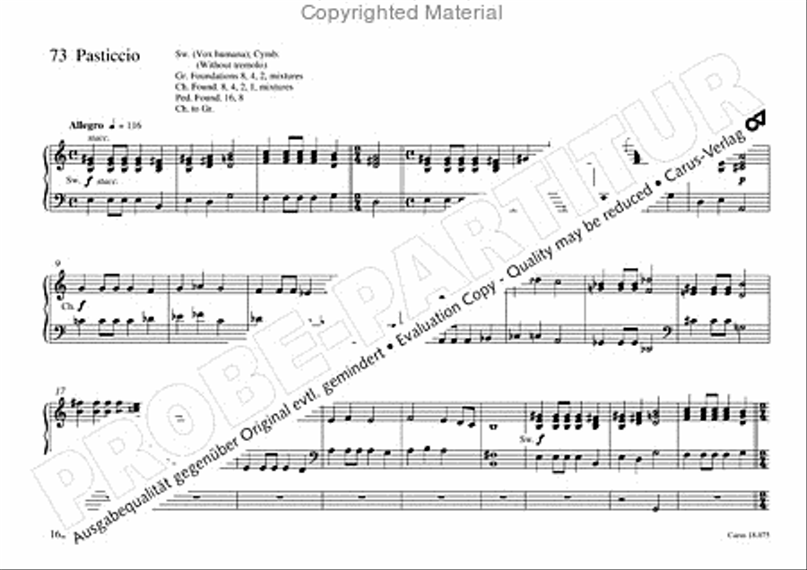 Freiburger Orgelbuch: Stammteil Organ Solo scores gallery preview page 163
