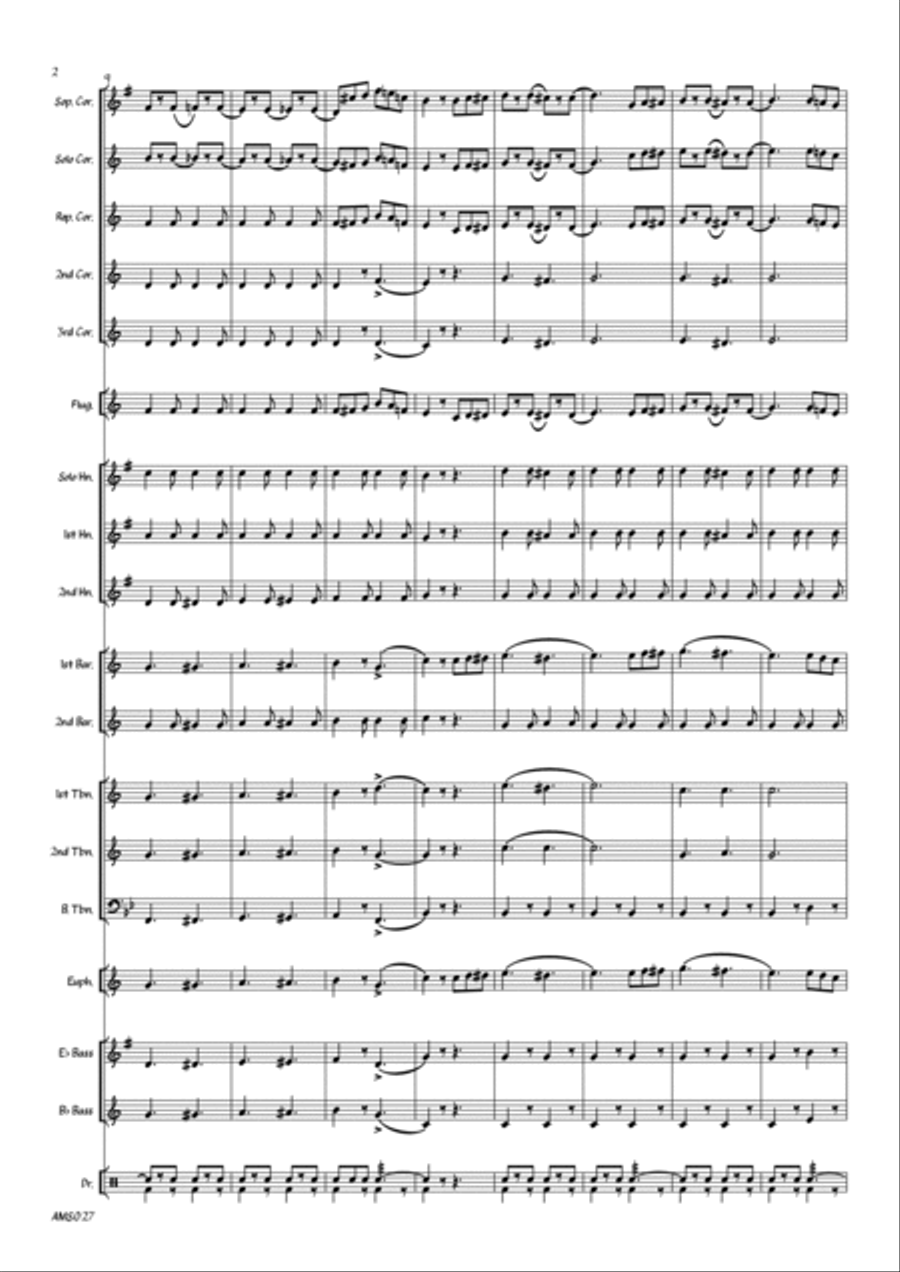 Winning Colors - Brass Band March Brass Band scores gallery preview page 4