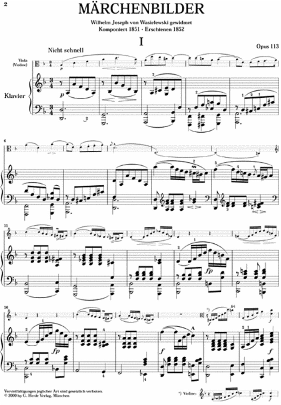 Fairy-Tale Pictures Op. 113 Piano Accompaniment scores gallery preview page 2