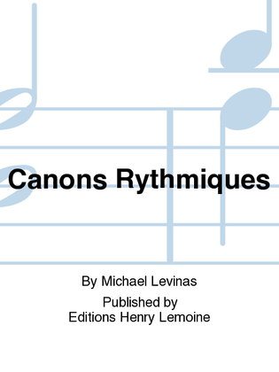 Book cover for Canons Rythmiques