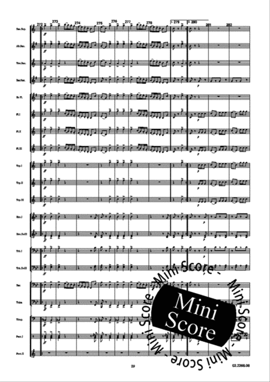 Giselle Giselle Fanfare Band scores gallery preview page 35