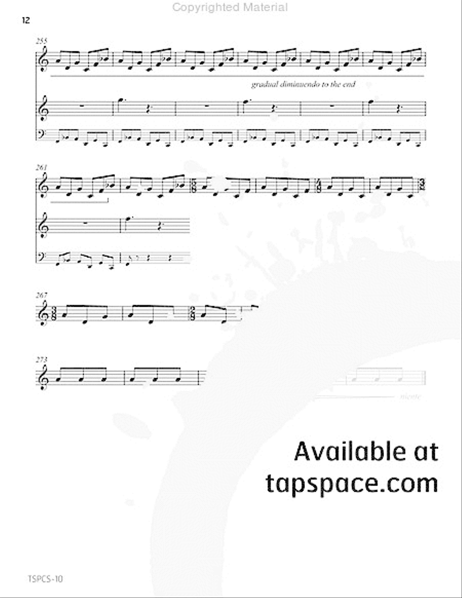 Mare Tranquillitatis Percussion scores gallery preview page 17