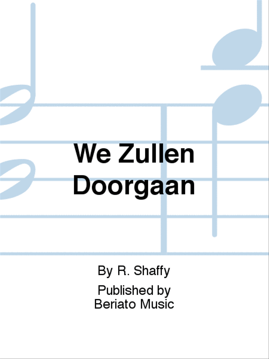 We Zullen Doorgaan TTBB scores gallery preview page 1