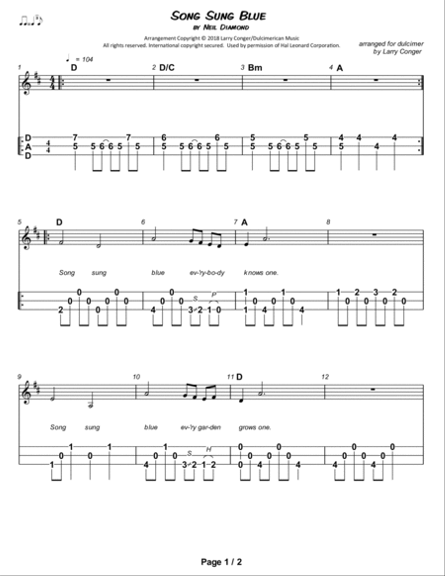 Song Sung Blue image number null
