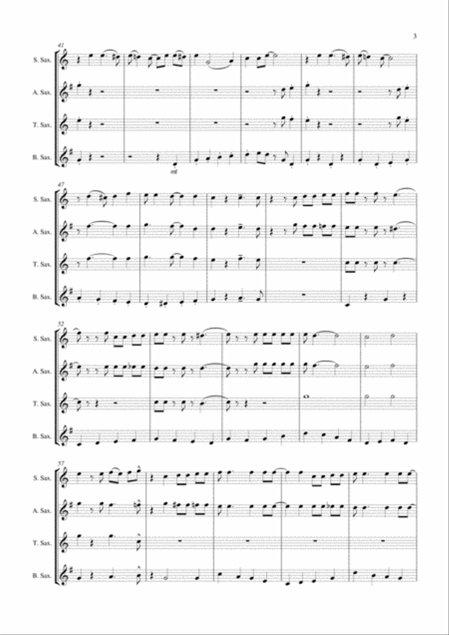 Down By The Riverside Saxophone Quartet Down By The Riverside Saxophone Quartet Saxophone Quartet scores gallery preview page 4