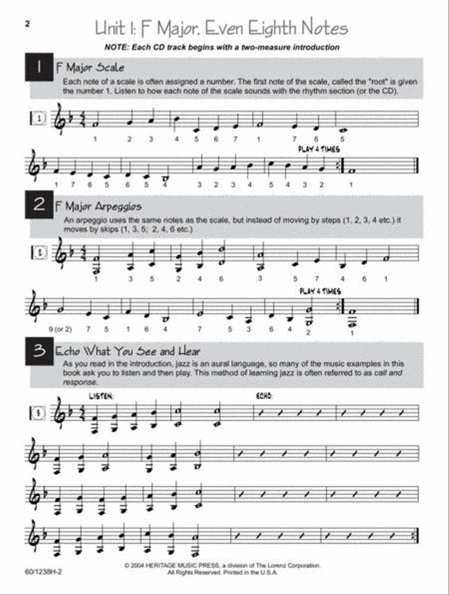 Jazz Basics - F Horn Jazz Basics - F Horn Jazz Ensemble scores gallery preview page 2