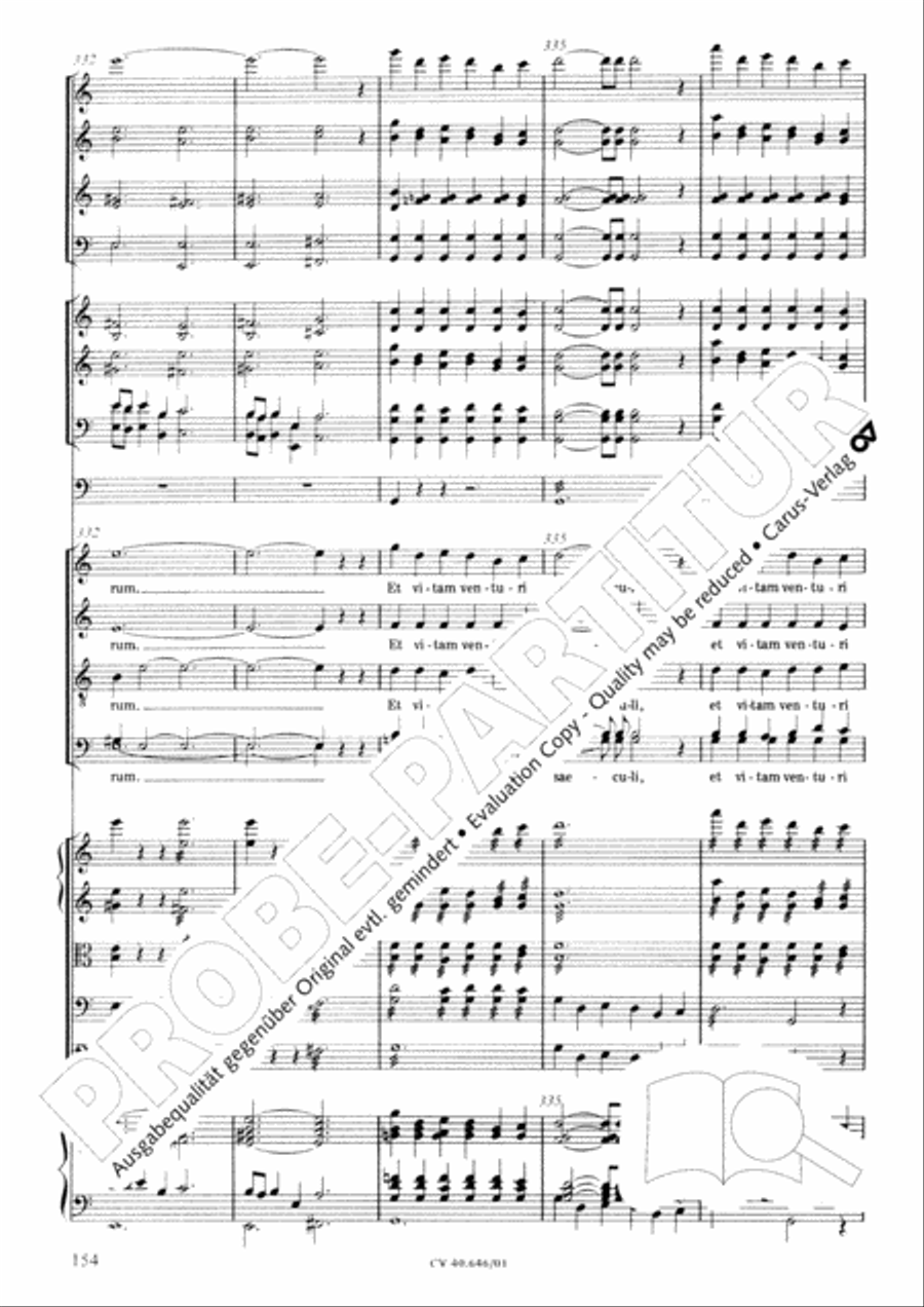Mass in A Major (2 versions) STB scores gallery preview page 165
