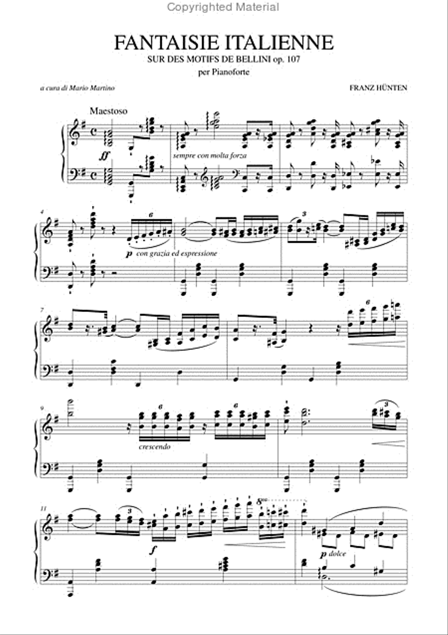 Fantaisie Italienne sur des motifs de Bellini Op. 107 for Piano Piano Solo scores gallery preview page 2