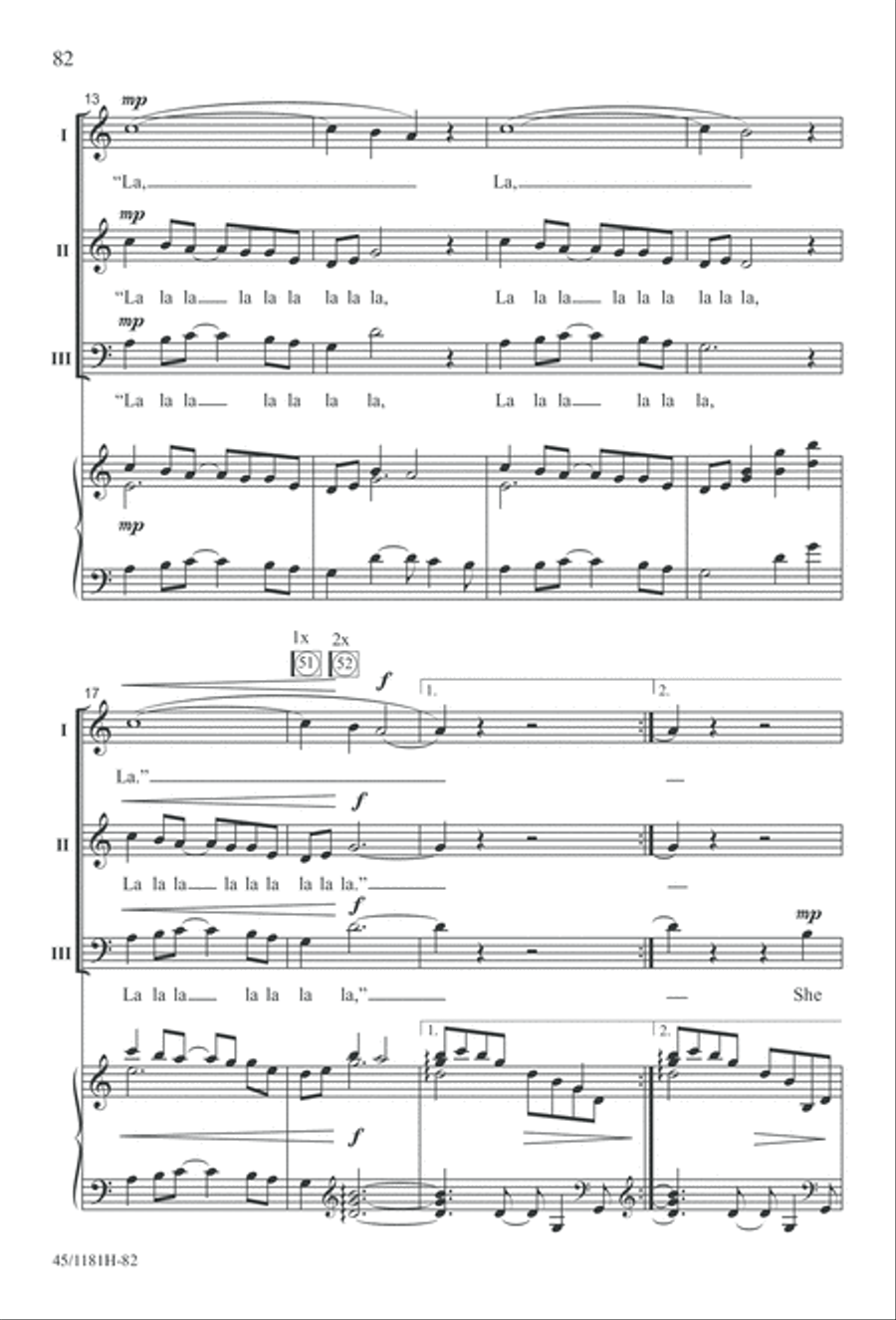Contemporary Choral Classics 3-Part scores gallery preview page 82