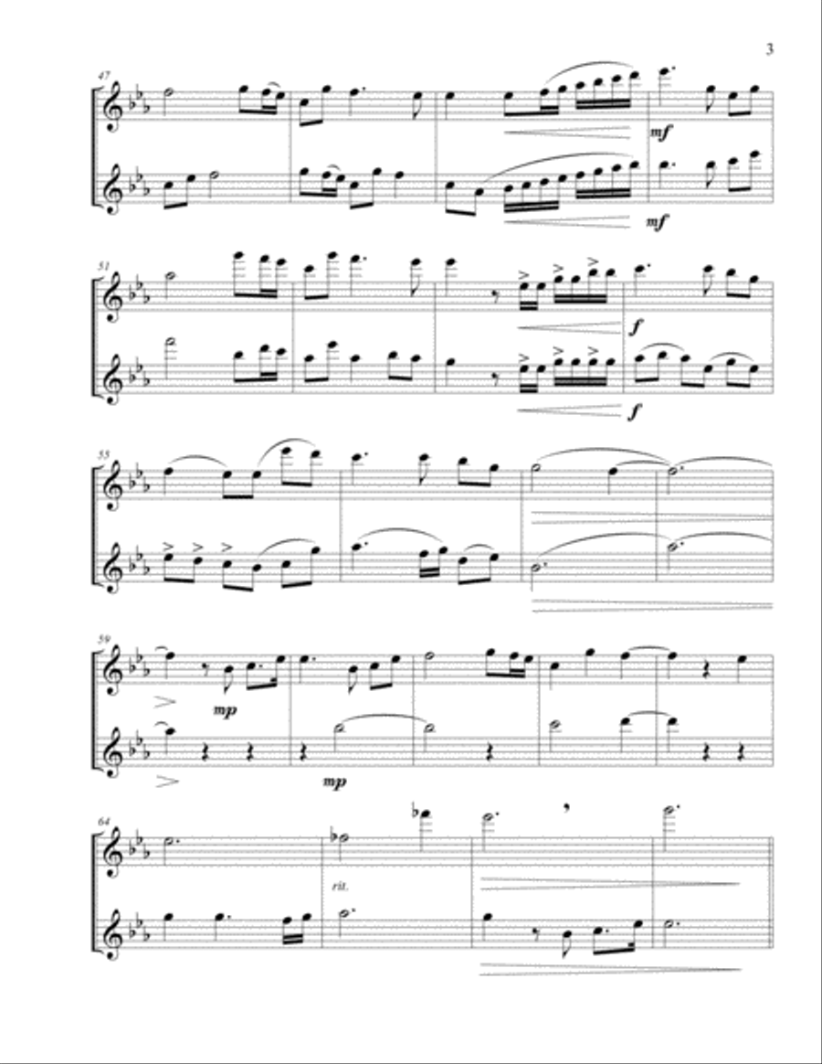 In Christ Alone Flute Duet scores gallery preview page 3