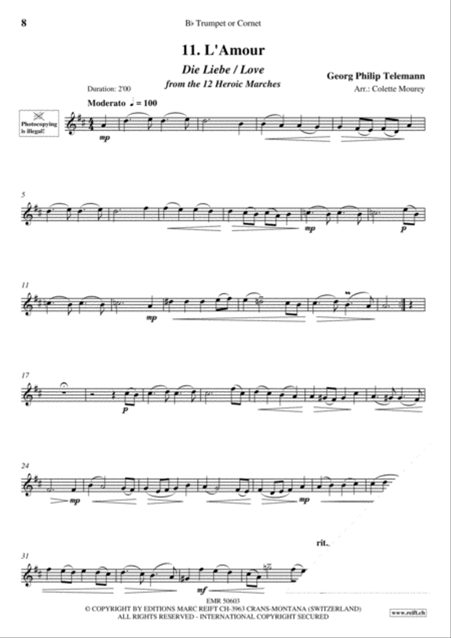 20 Slow Melodies Volume 1 Cornet scores gallery preview page 10