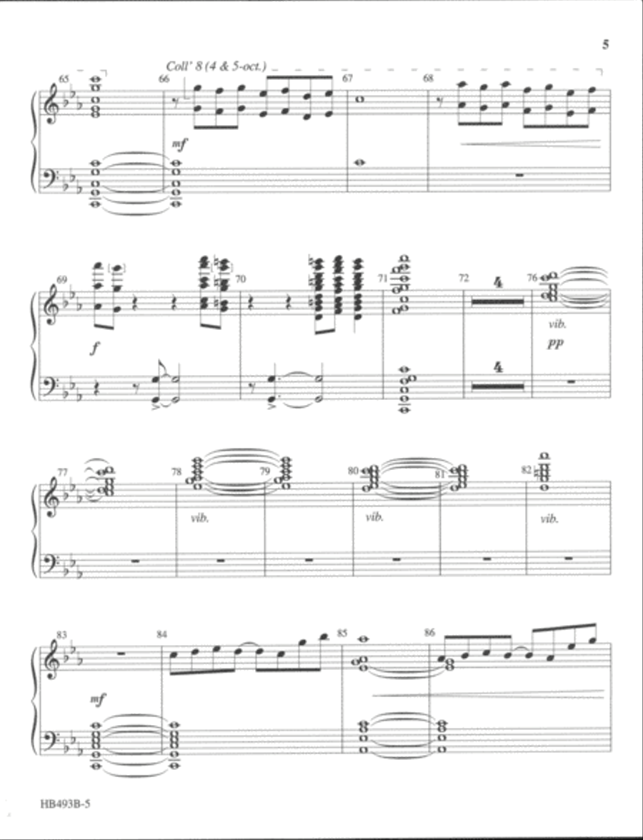 The Light of the World - handchime part Handbell Choir scores gallery preview page 5