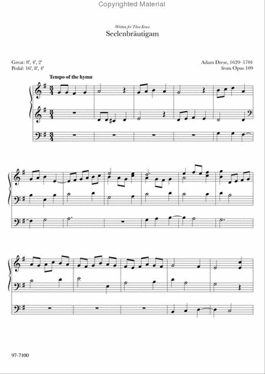 Master Organ Works of Jan Bender, Vol. 3 Organ scores gallery preview page 11
