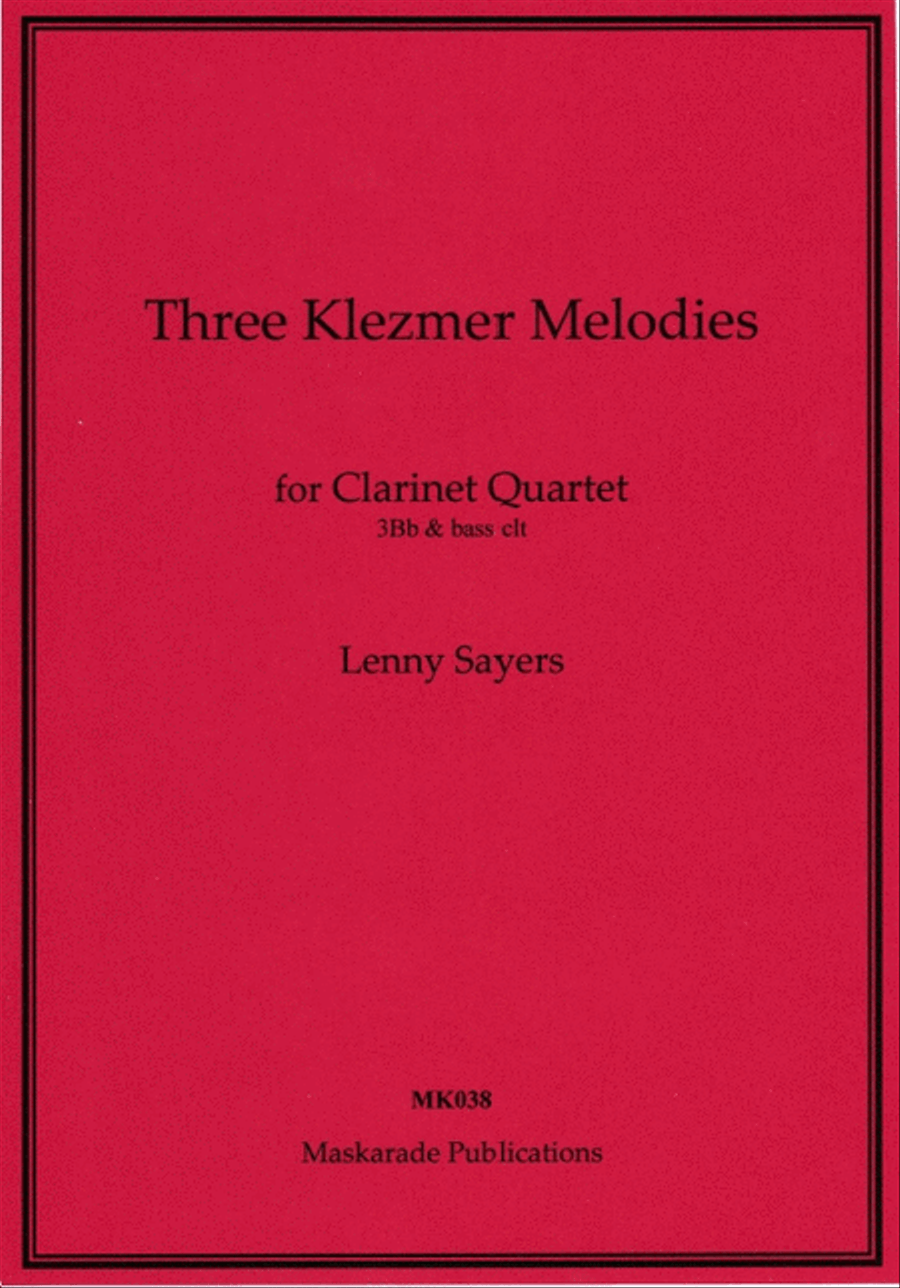 Three Klezmer Melodies Bass Clarinet scores gallery preview page 1