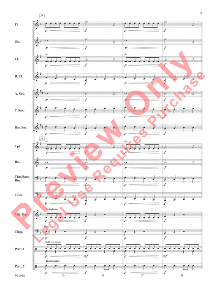 At the Edge of Chaos At the Edge of Chaos Concert Band scores gallery preview page 10